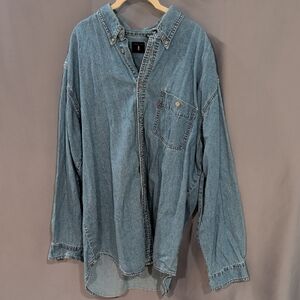 LEVI'S Denim Button-Up Shirt XL